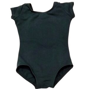 Capezio Girls Classic Short Sleeve Leotard Hunter Green‎ Toddler Size XSmall